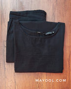 Black Cotton Kurta