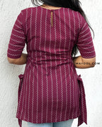 Wine Purple Short Kurta