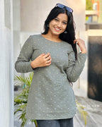 Lichen Green Short Kurta