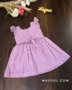 Kobi Pink Cotton Kids Frock