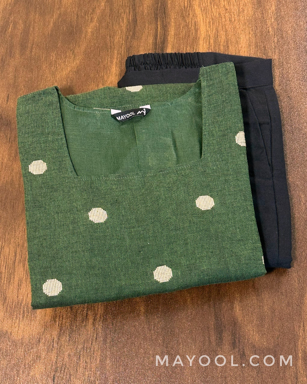 Pine Green Cotton Kurta