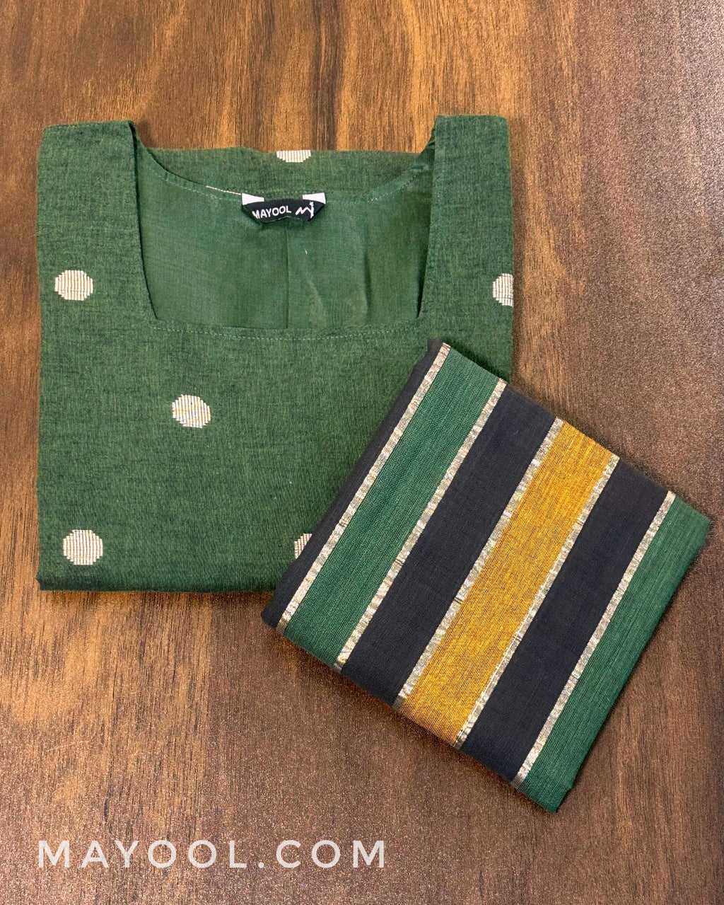 Pine Green Cotton Kurta