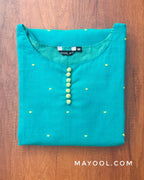 Blue Lagoon Cotton Kurta