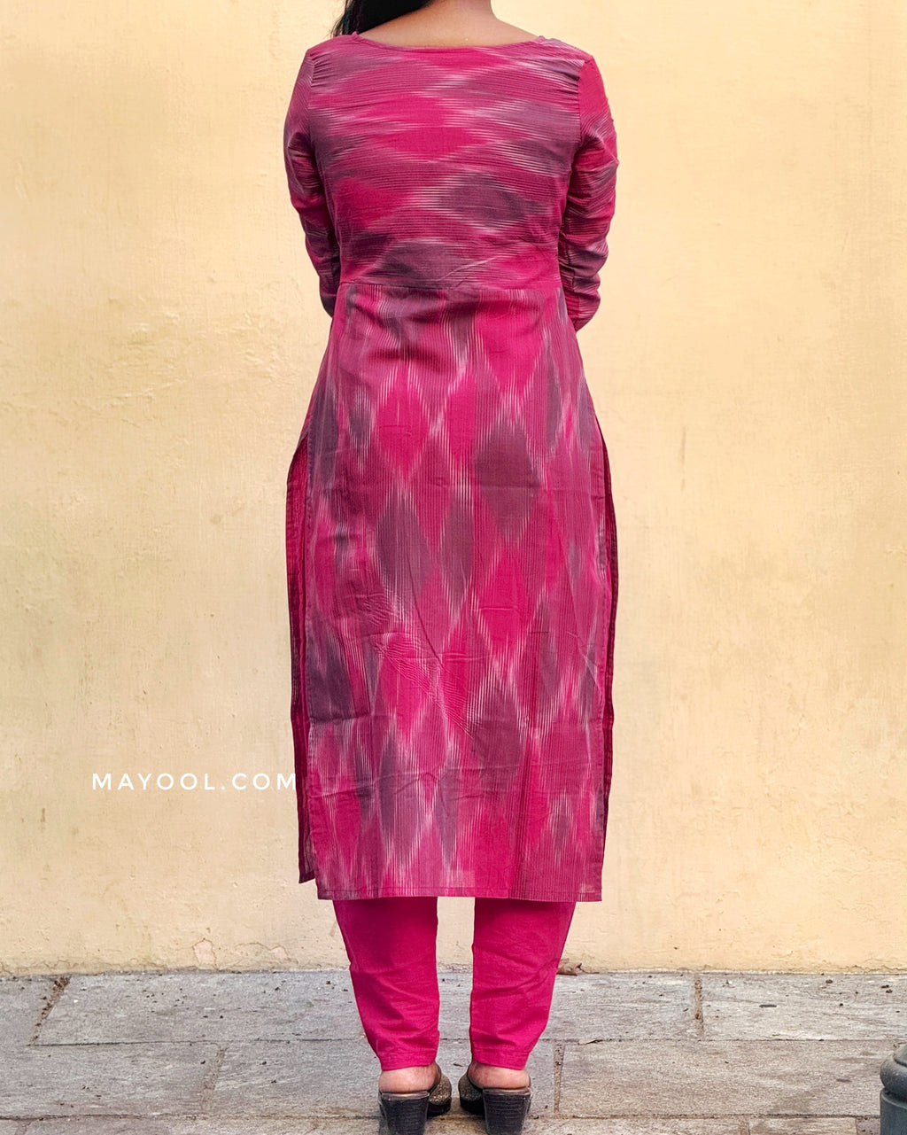 Ruby Pink Cotton Kurta