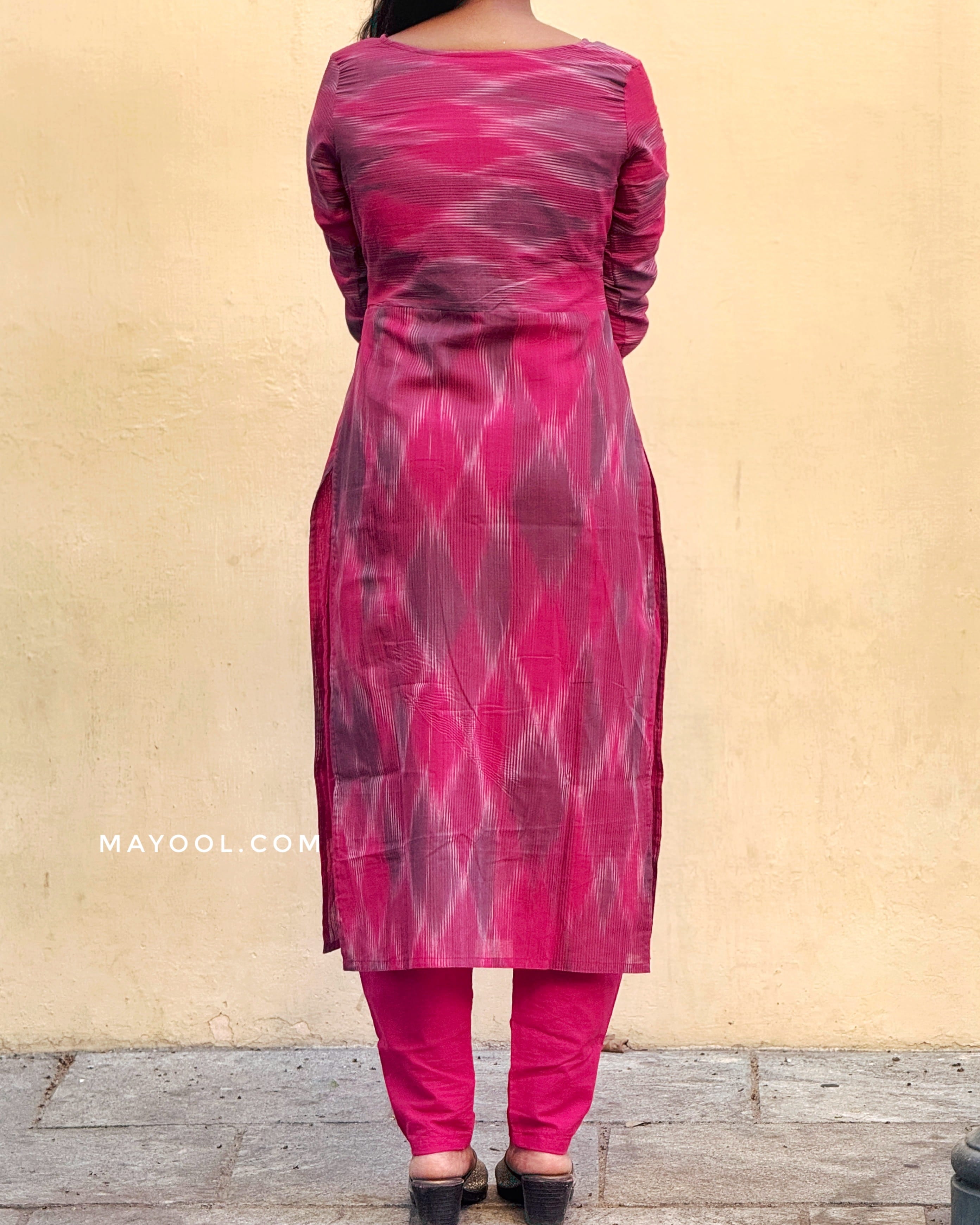 Ruby Pink Cotton Kurta
