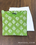 Green Batik Printed Cotton Kurta