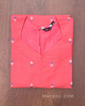 Georgia Peach Cotton Kurta