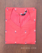 Georgia Peach Cotton Kurta