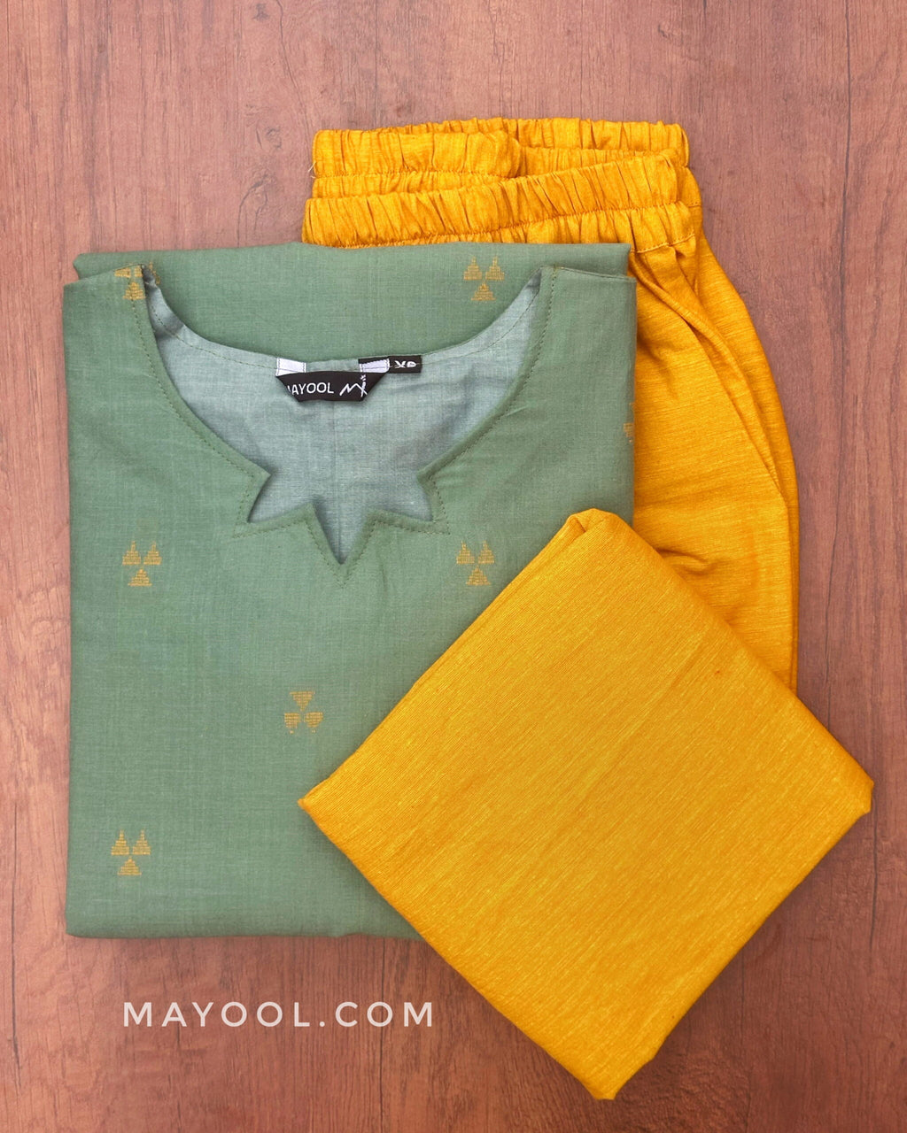 Ocean Green Cotton Kurta