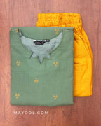 Ocean Green Cotton Kurta