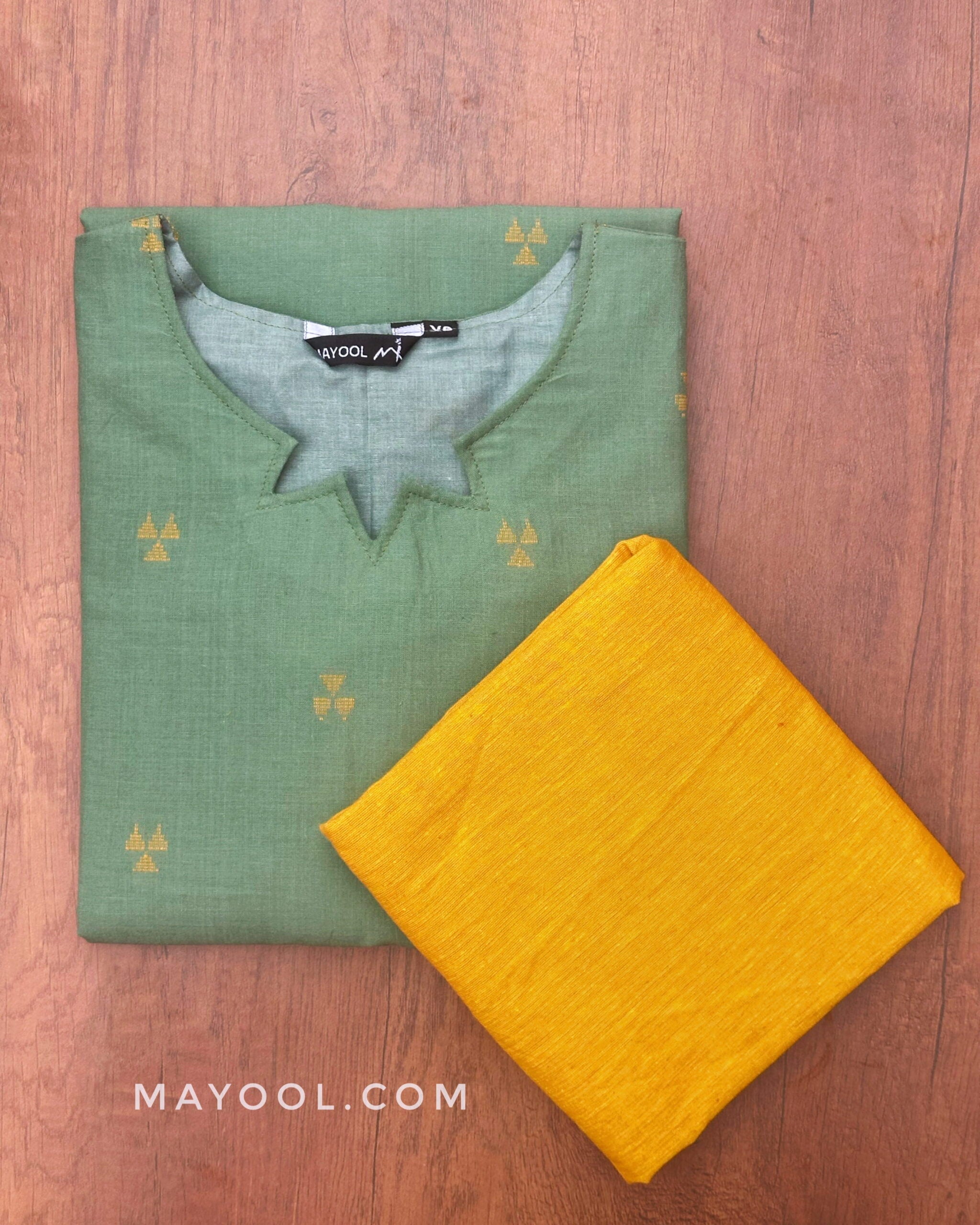 Ocean Green Cotton Kurta