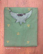 Ocean Green Cotton Kurta