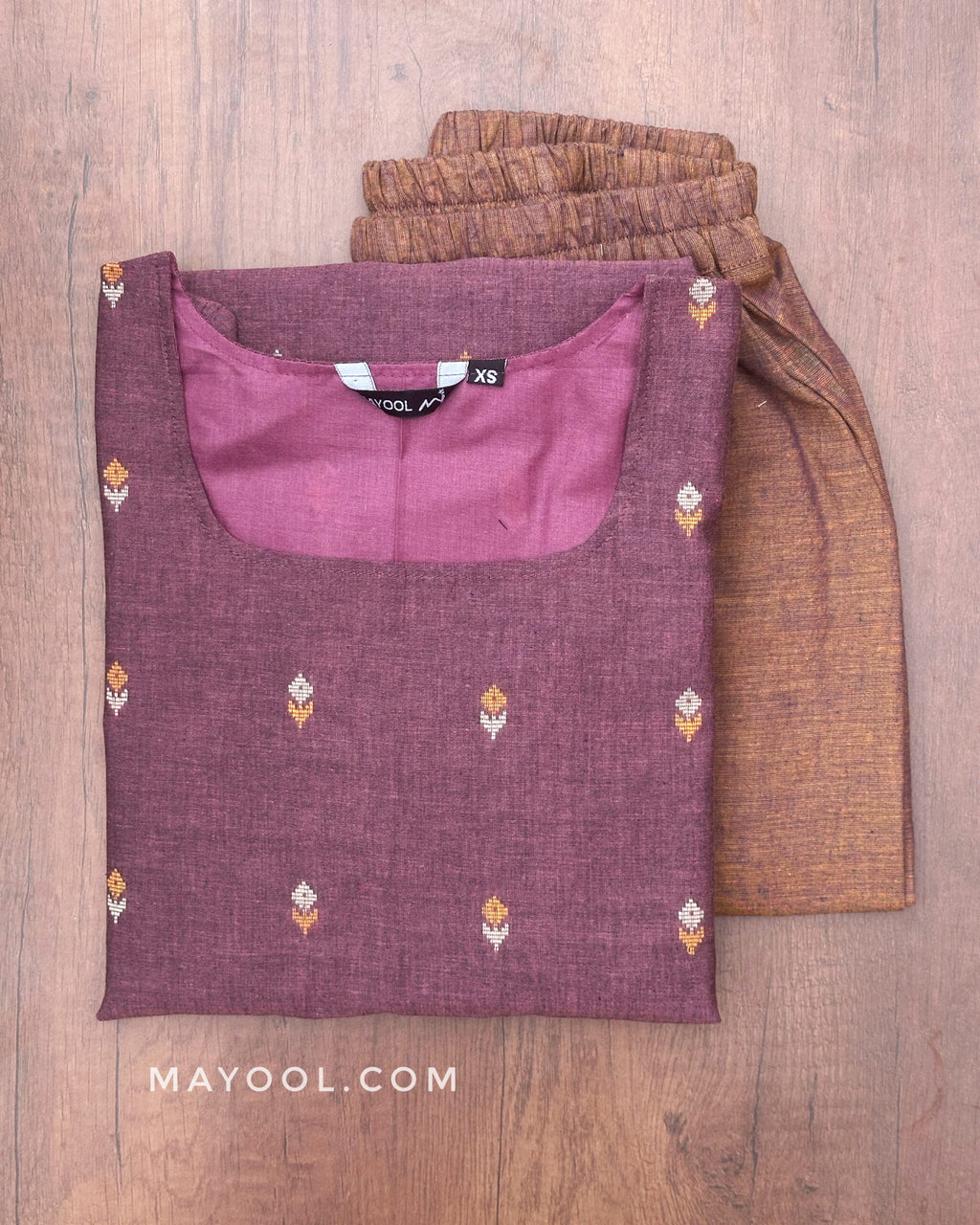 Dusty Purple Cotton Kurta