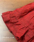 Crimson Red Cotton Kids Frock