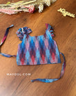 Blue Mix Multicolour Ikat Kids Tunic Top