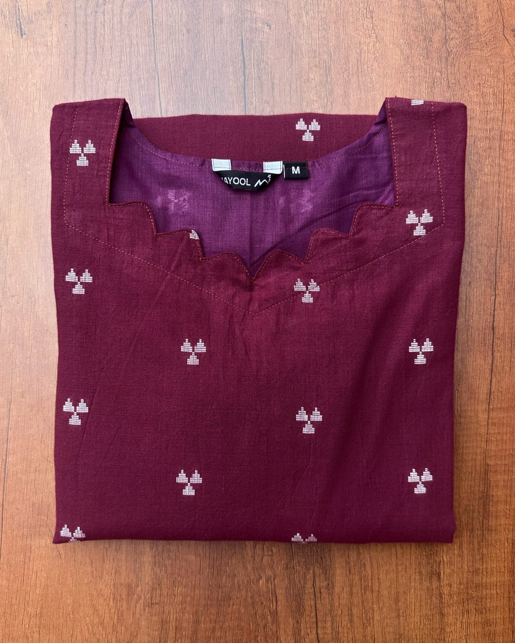 Wine Purple Cotton Kurta