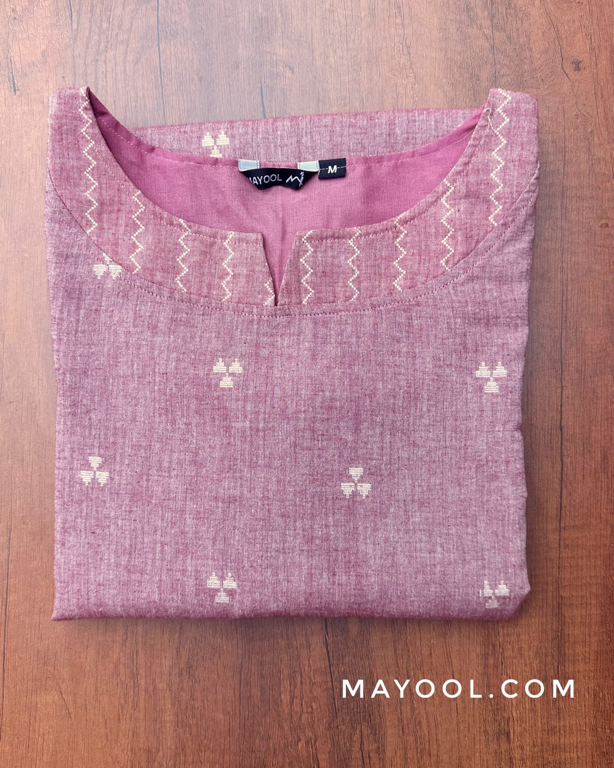 Dusky Pink Cotton Kurta