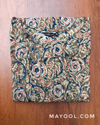 Olive Green Kalamkari Cotton Kurta