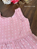 Peach Blossom Cotton Kids Frock