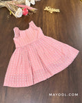 Peach Blossom Cotton Kids Frock