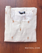 Off-White Cotton Kurta