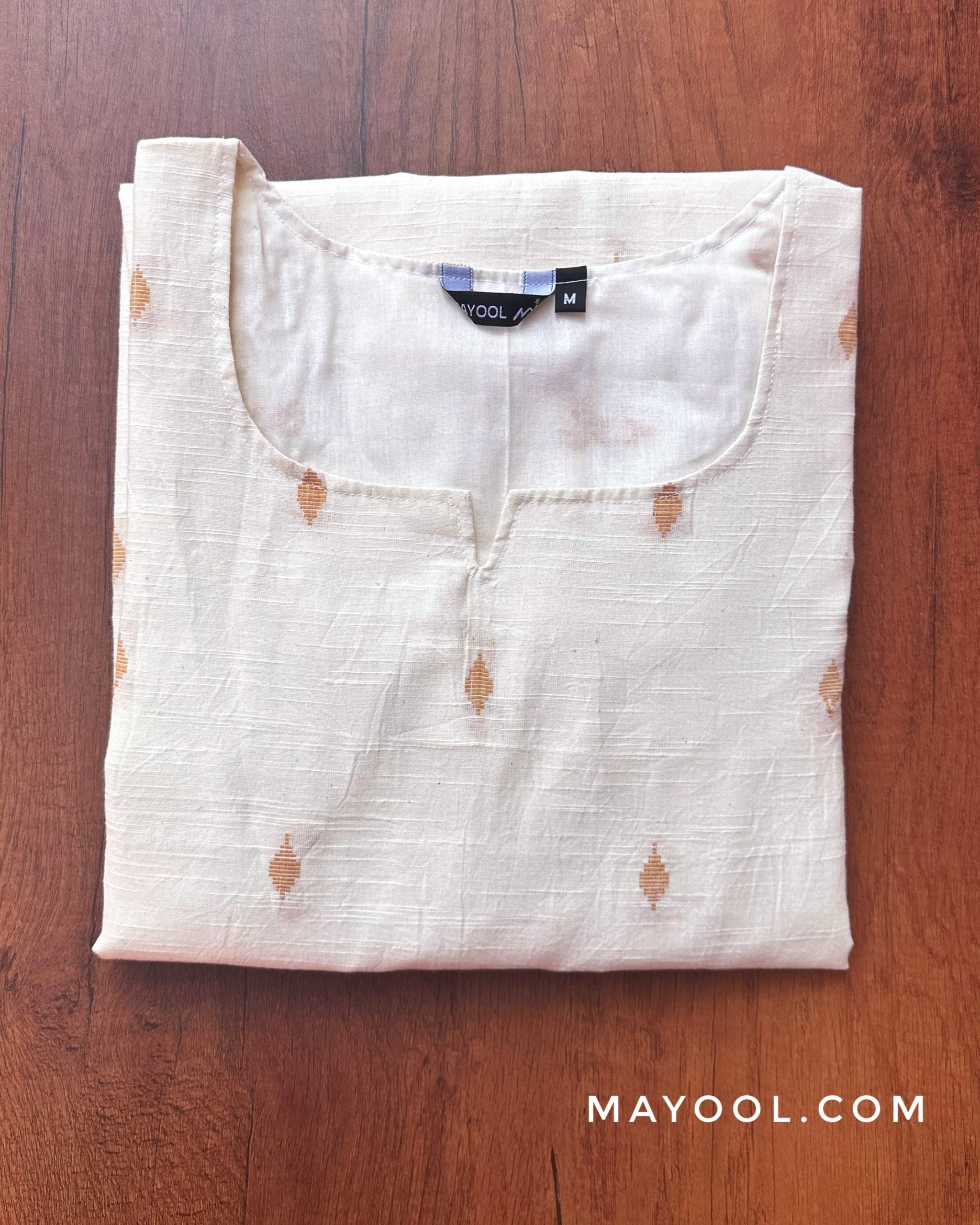 Off-White Cotton Kurta