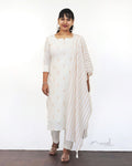 Off-White Cotton Kurta