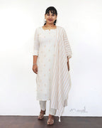 Off-White Cotton Kurta