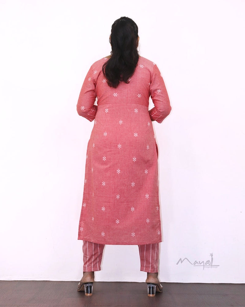 Dazzle Pink Cotton Kurta