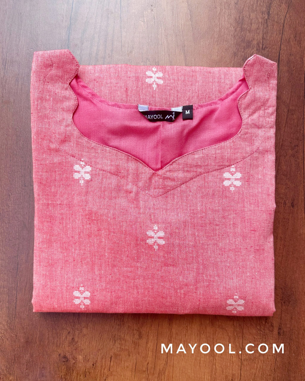 Dazzle Pink Cotton Kurta