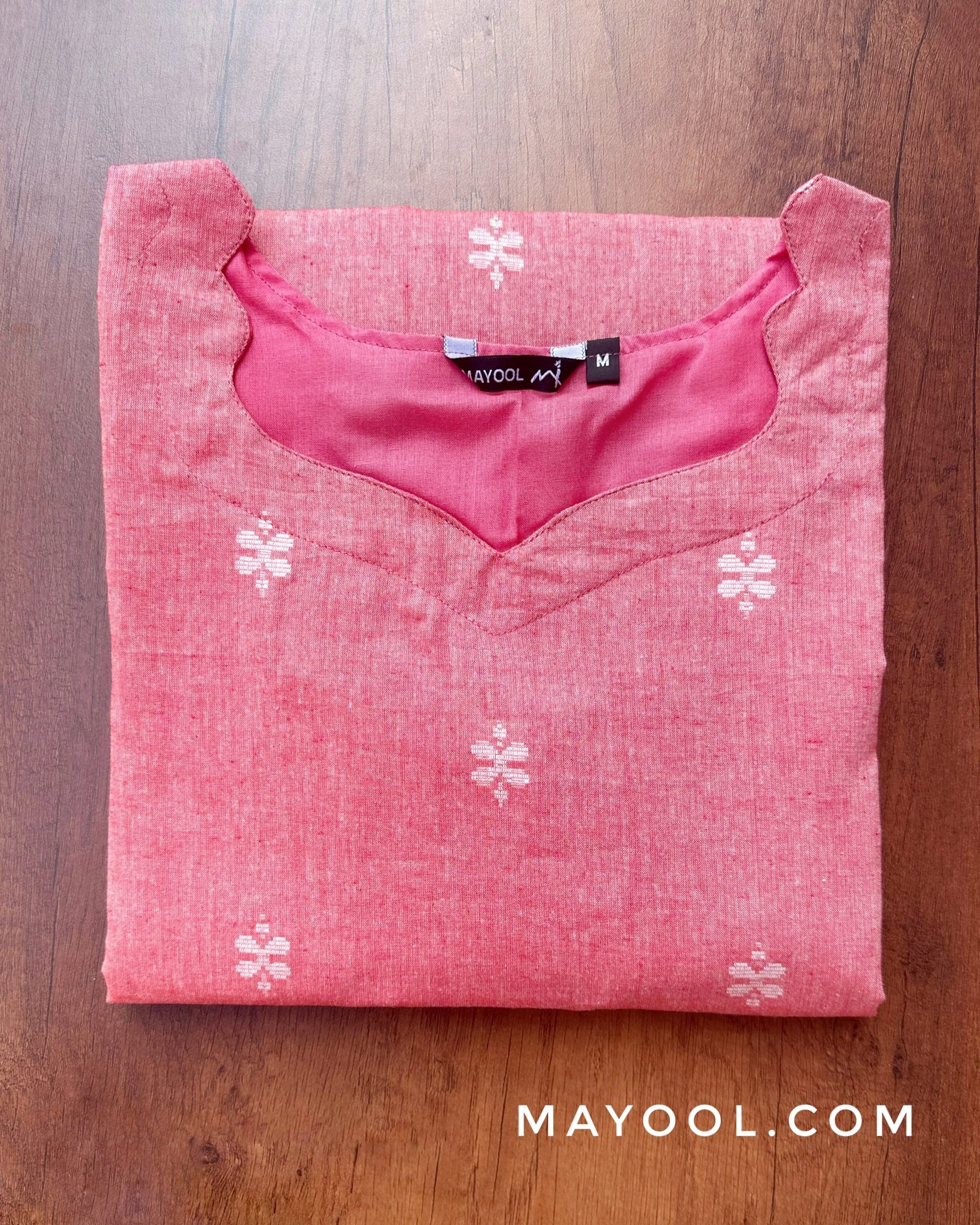 Dazzle Pink Cotton Kurta