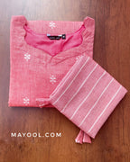 Dazzle Pink Cotton Kurta