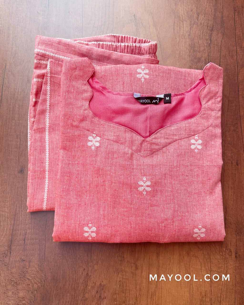 Dazzle Pink Cotton Kurta