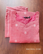 Dazzle Pink Cotton Kurta