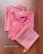 Dazzle Pink Cotton Kurta