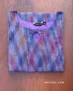 Lavender Blue Cotton Kurta