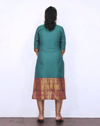 Dark Cyan Traditional Cotton Kurta