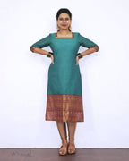 Dark Cyan Traditional Cotton Kurta