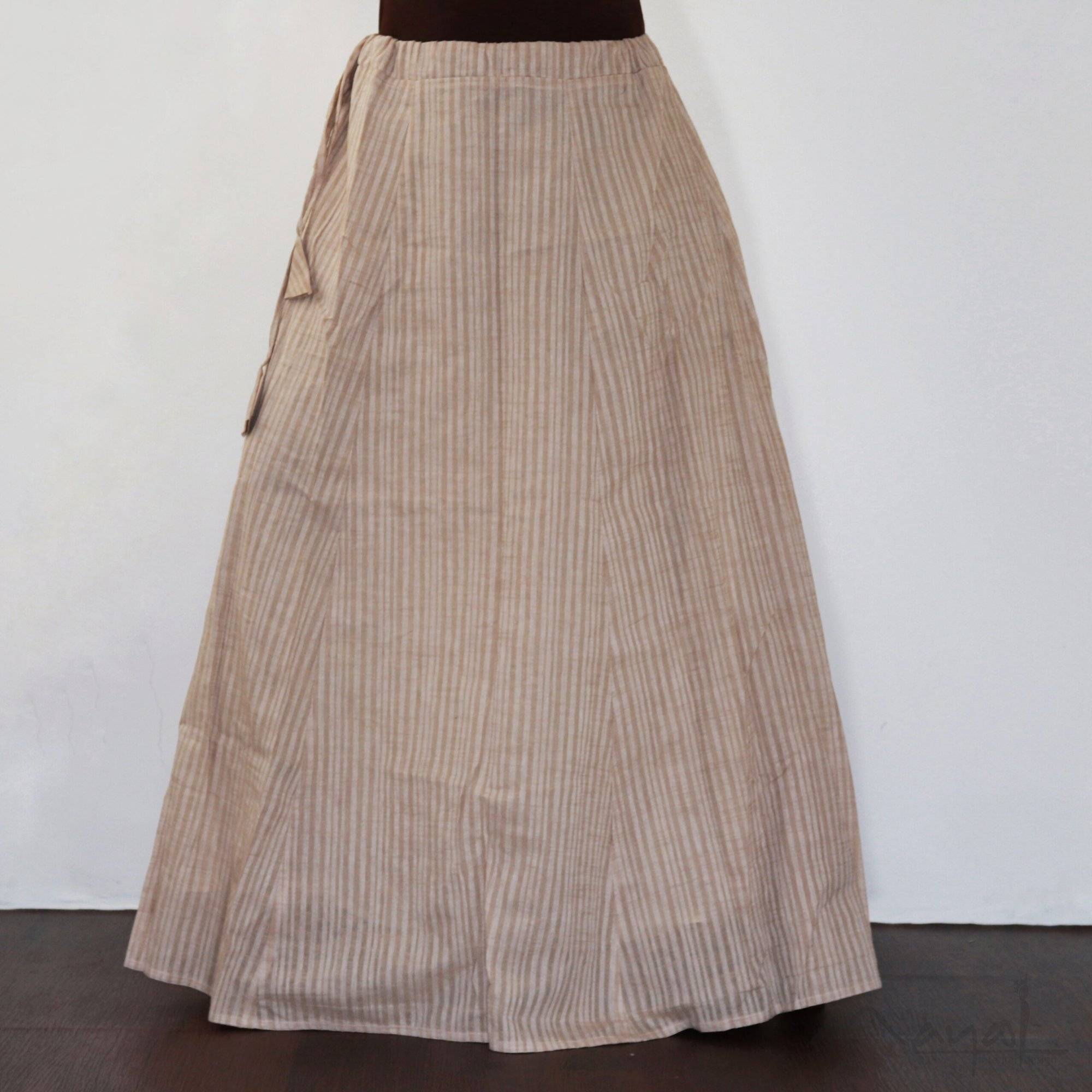 Sandel Stripe Cotton Circular Skirt