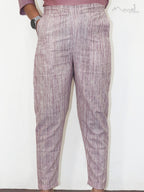 Kobi Pink Stripe Cotton Kurta