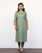 Laurel Green Solid Kurta