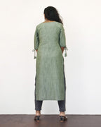 Laurel Green Solid Kurta