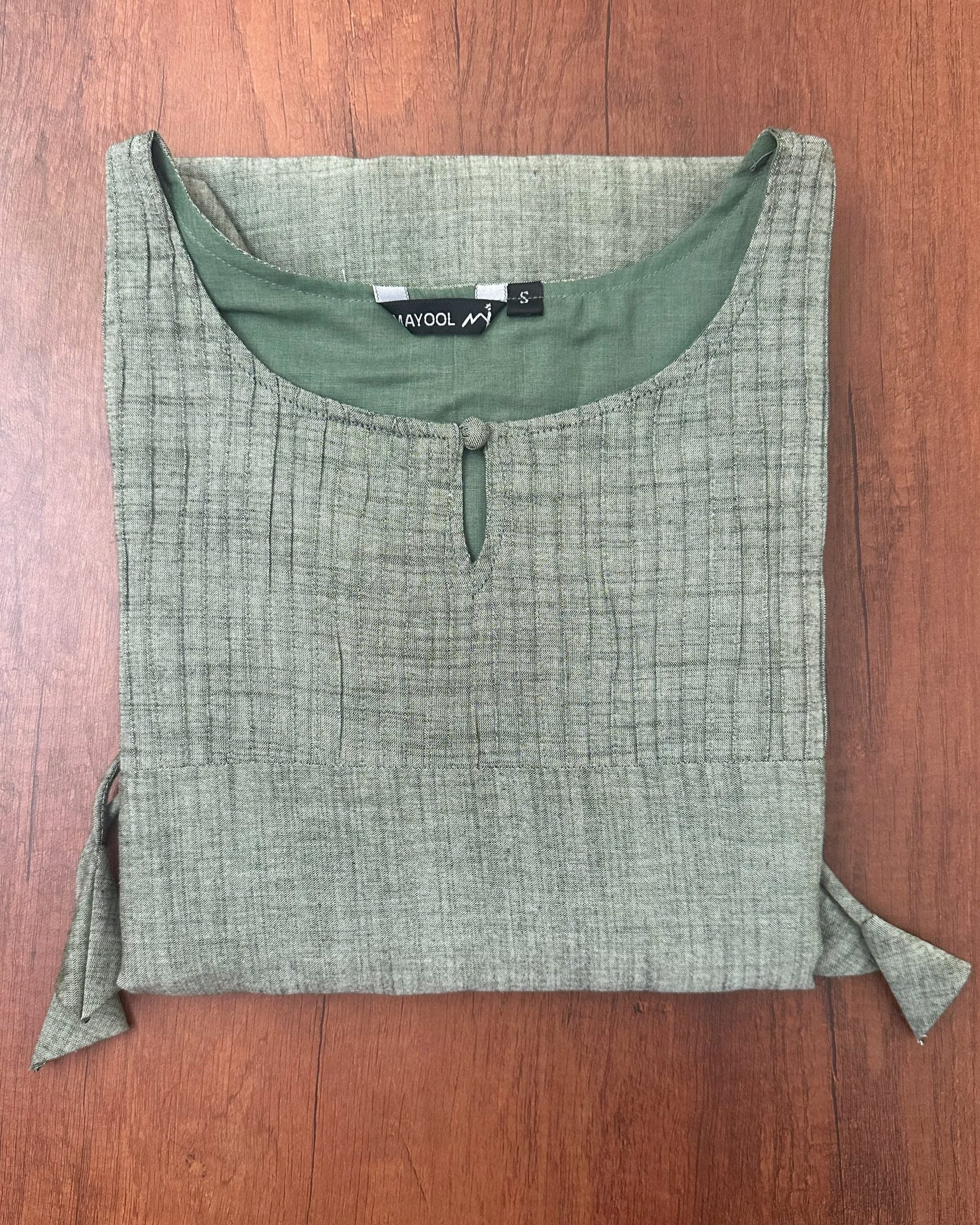 Laurel Green Solid Kurta