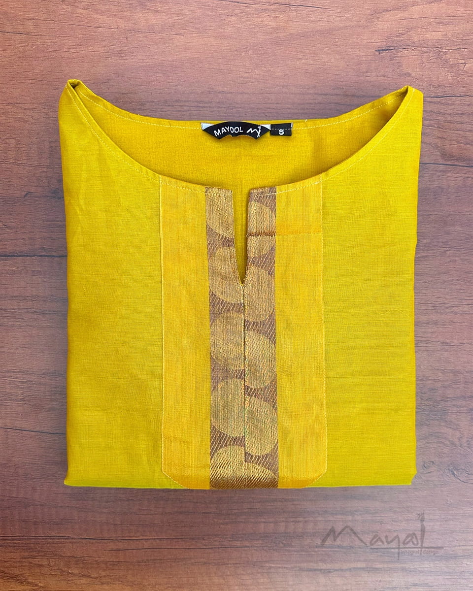 Lime Green Traditional Cotton Kurta