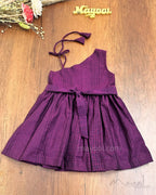 Midnight Purple Cotton Kids Frock