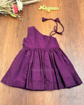 Midnight Purple Cotton Kids Frock