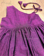 Midnight Purple Cotton Kids Frock