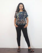 Multicolour Batik Cotton Short Top