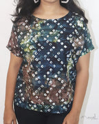 Multicolour Batik Cotton Short Top