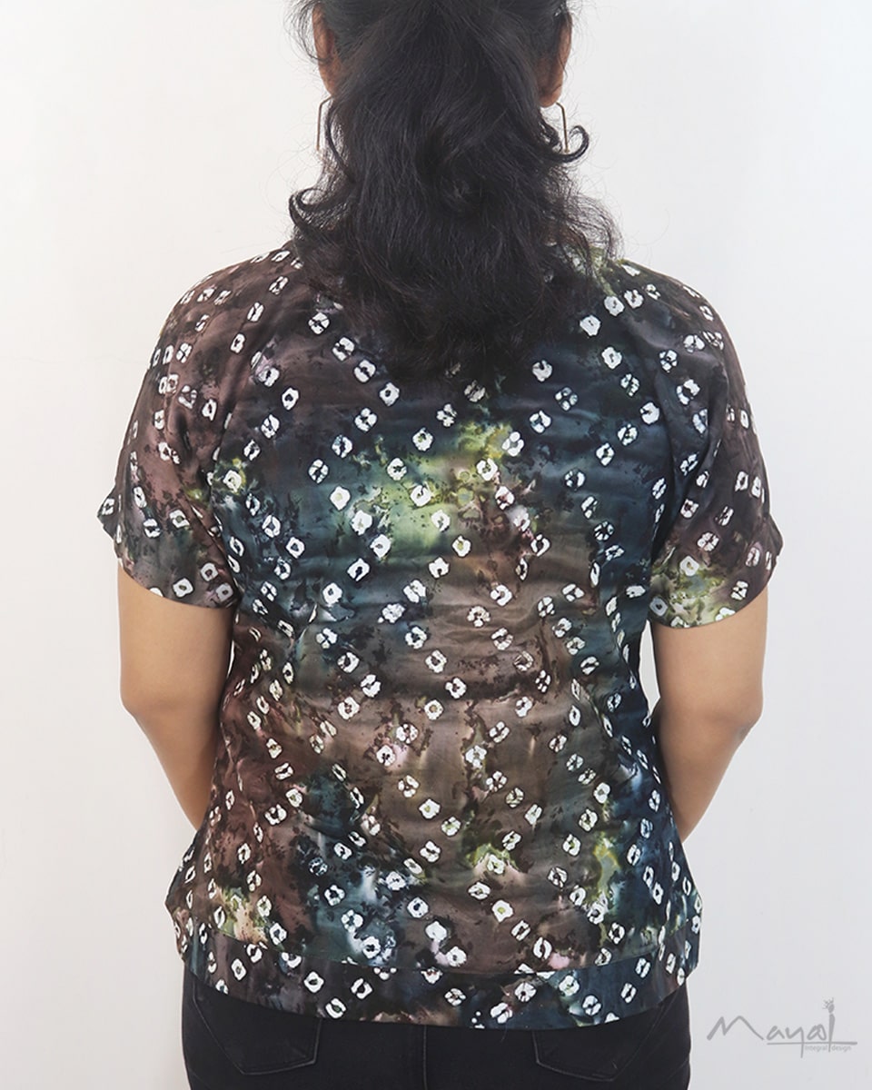 Multicolour Batik Cotton Short Top